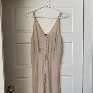 ZARA LINEN MIDI DRESS